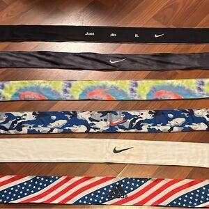 Nike Men's Headbands - Black, Tie-Dye, Camo, Cream, USA Flag